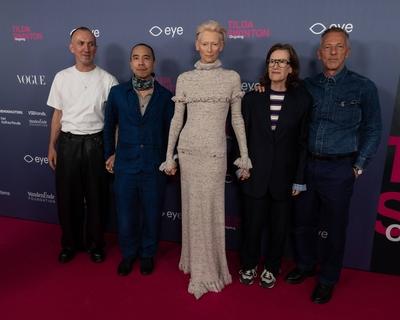 opening of the Tilda Swinton exhibition, Amsterdam, The Netherlands-stock-foto