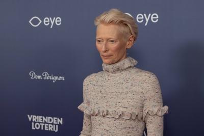opening of the Tilda Swinton exhibition, Amsterdam, The Netherlands-stock-foto