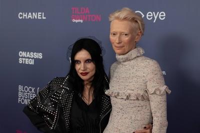 opening of the Tilda Swinton exhibition, Amsterdam, The Netherlands-stock-foto