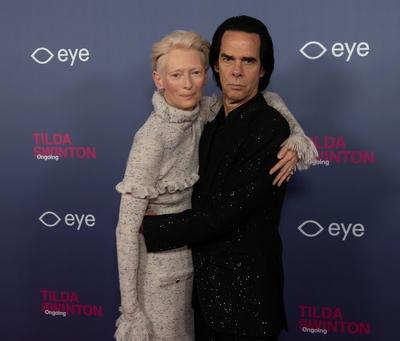 opening of the Tilda Swinton exhibition, Amsterdam, The Netherlands-stock-foto