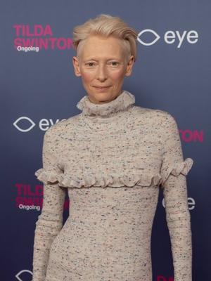 opening of the Tilda Swinton exhibition, Amsterdam, The Netherlands-stock-foto