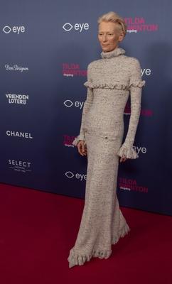opening of the Tilda Swinton exhibition, Amsterdam, The Netherlands-stock-foto