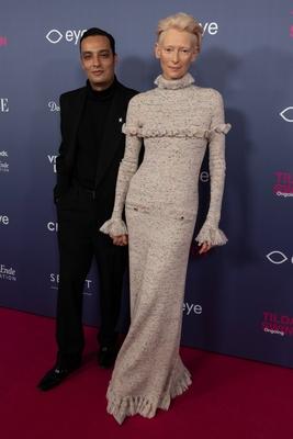 opening of the Tilda Swinton exhibition, Amsterdam, The Netherlands-stock-foto