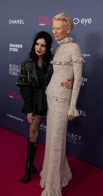 opening of the Tilda Swinton exhibition, Amsterdam, The Netherlands-stock-foto
