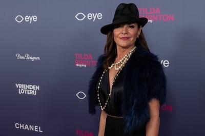 opening of the Tilda Swinton exhibition, Amsterdam, The Netherlands-stock-foto