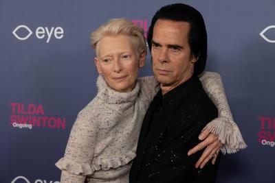 opening of the Tilda Swinton exhibition, Amsterdam, The Netherlands-stock-foto