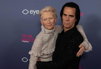 opening of the Tilda Swinton exhibition, Amsterdam, The Netherlands-stock-foto