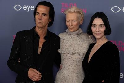 opening of the Tilda Swinton exhibition, Amsterdam, The Netherlands-stock-foto