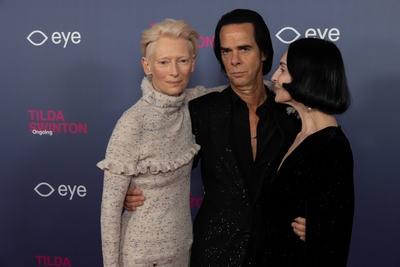 opening of the Tilda Swinton exhibition, Amsterdam, The Netherlands-stock-foto