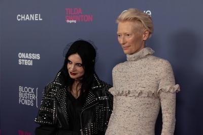 opening of the Tilda Swinton exhibition, Amsterdam, The Netherlands-stock-foto