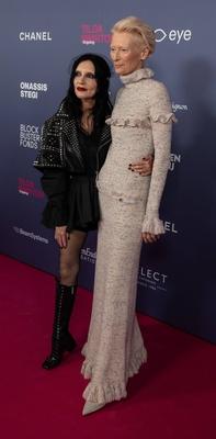 opening of the Tilda Swinton exhibition, Amsterdam, The Netherlands-stock-foto