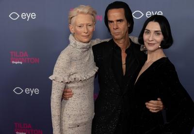 opening of the Tilda Swinton exhibition, Amsterdam, The Netherlands-stock-foto