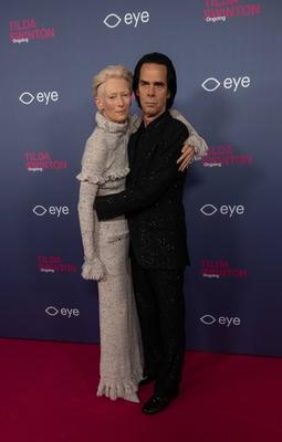 opening of the Tilda Swinton exhibition, Amsterdam, The Netherlands-stock-foto