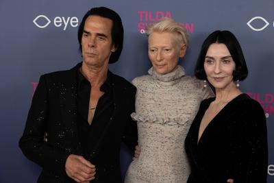 opening of the Tilda Swinton exhibition, Amsterdam, The Netherlands-stock-foto