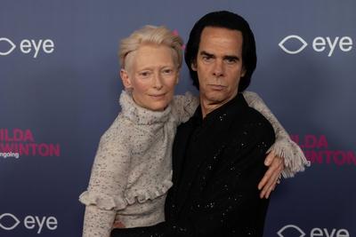 opening of the Tilda Swinton exhibition, Amsterdam, The Netherlands-stock-foto