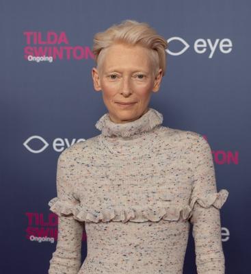 opening of the Tilda Swinton exhibition, Amsterdam, The Netherlands-stock-foto
