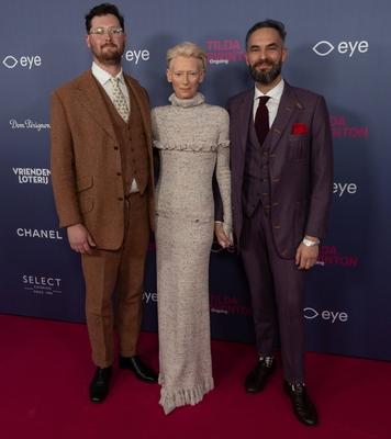 opening of the Tilda Swinton exhibition, Amsterdam, The Netherlands-stock-foto