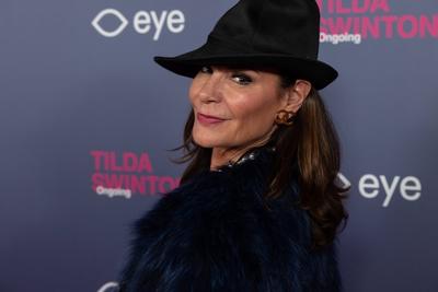 opening of the Tilda Swinton exhibition, Amsterdam, The Netherlands-stock-foto