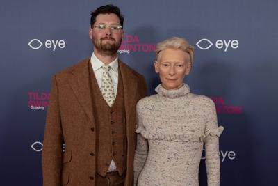 opening of the Tilda Swinton exhibition, Amsterdam, The Netherlands-stock-foto
