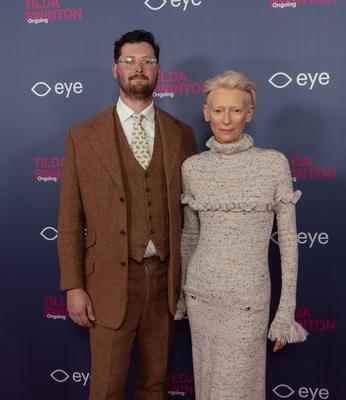 opening of the Tilda Swinton exhibition, Amsterdam, The Netherlands-stock-foto
