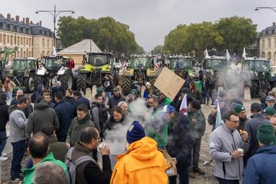 French Farmers Protest Against EU-Mercosur Trade Deal-stock-foto