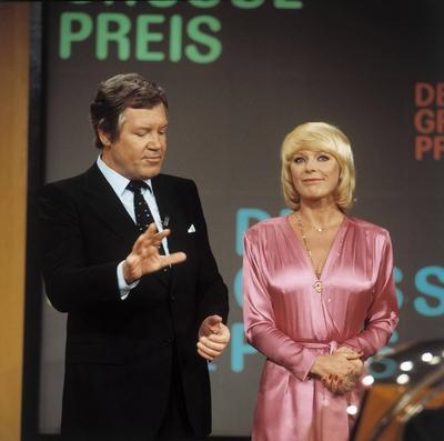 DER GROSSE PREIS / WIM THOELKE und ELKE SOMMER, Sendung vom 24.5.1979 Grimm1061, *** DER GROSSE PREIS WIM THOELKE und E-stock-foto