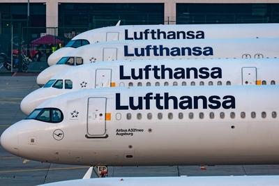 Frankfurt am Main, Airport , 07.03.2024, Verdi-Warnstreiks im Luftverkehr Frankfurt am Main, Mit erneuten Warnstreiks le-stock-foto