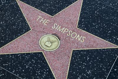 Hollywood Walk of Fame USA, United States of America, California, Los Angeles, 17.02.2020: Hollywood Boulevard, in den G-stock-foto