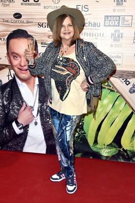 Frl. Menke beim 4. Public Viewing der RTL Show Ich bin ein Star - Holt mich hier raus! im Hotel Palace. Berlin, 11.01.2-stock-foto
