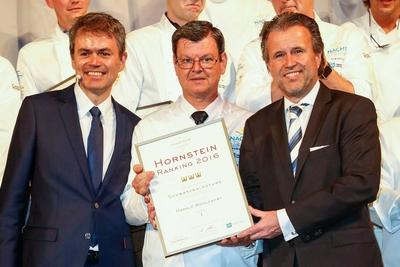 Nacht der Sterne - Stuttgart Joachim Eckert (GF Allgemeine Hotel- und Gastronomie-Zeitung), Harald Wohlfahrt (Schwarzwa-stock-foto