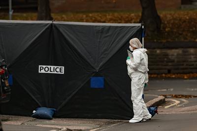 Manchester synagogue attack-stock-foto