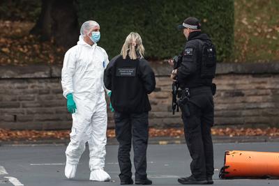 Manchester synagogue attack-stock-foto