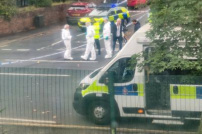 Manchester synagogue attack-stock-foto