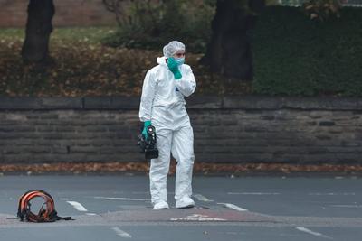 Manchester synagogue attack-stock-foto