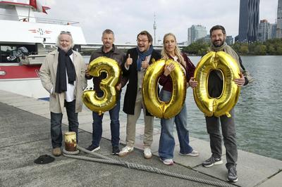 Gregor Seberg, Martin Gruber, Max Fischnaller, Lilian Klebow, Andreas Kiendl-stock-foto