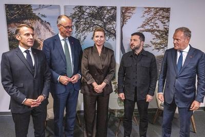 Kopenhagen, D?nemark, 02.10.2025: Bella Center: Treffen Europ?ische Politische Gemeinschaft (EPG): Ukraine-Kontaktgruppe-stock-foto