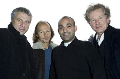 V.l.n.r.: Schauspieler Udo Wachtveitl (GER), Clown Eisi Gulp (SUI), Kabarettist Django As?l (GER) und Schauspieler Miro-stock-foto