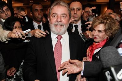 Luiz Inacio Lula da Silva erh?lt die Auszeichnung - Personalidade do Ano - Person des Jahres - der Zeitschrift Vida Imo-stock-foto