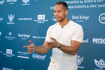 20220611 Media Night im Anima Beach Palma PALMA, SPAIN - JUNE 11 2022 : Andrej Mangold at - Media Night im Anima Beach P-stock-foto