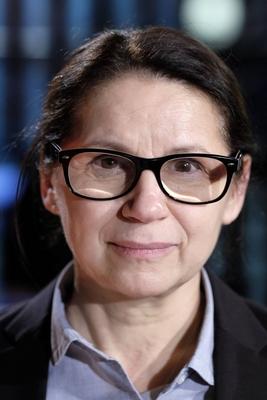 Regisseurin Ildiko Enyedi beim RadioEins Berlinale Nighttalk in der XXL-Lounge am Rande der 67. Berlinale 67. Internati-stock-foto