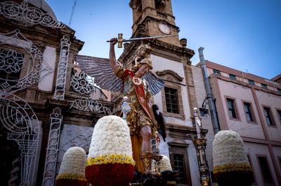 Procession of Saint Michael the Archangel in Palermo-stock-foto