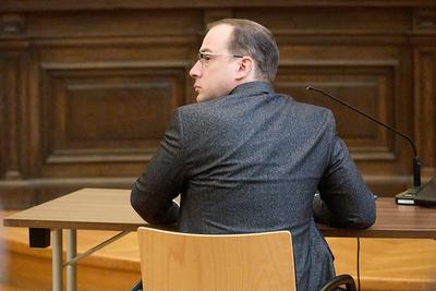  Wien 05.08.2023 - Heute begann im Wiener Landesgericht der Prozess gegen den fr?heren Burgschauspieler Florian Teichtm-stock-foto