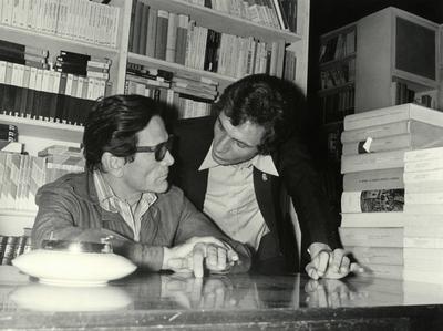 The writer and Italian director Pier Paolo Pasolini Rome Italy x09491x-stock-foto