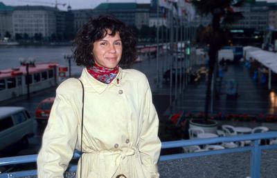 Film-Festival Hamburg 1989 Regisseurin Ildiko Enyedi, Gewinnerin der Palme d Or von Cannes, beim Film-Festival Hamburg,-stock-foto
