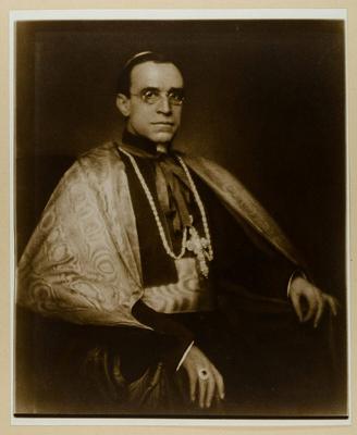 Nuntius Eugenio Pacelli (Pope Pius XII.). State state view Hamburg, collection of photography history, acquired 1972 Cop-stock-foto