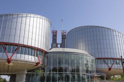 Europ?ischer Gerichtshof f?r Menschenrechte in Stra?burg. 06.08.2022 Stra?burg, FRA - Europ?ischer Gerichtshof f?r Mensc-stock-foto