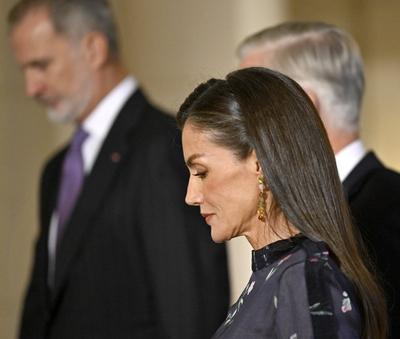 King Philippe & Queen Mathilde welcome King Felipe VI and Queen Letizia (EUROPALIA ESPA?A 2025)-stock-foto