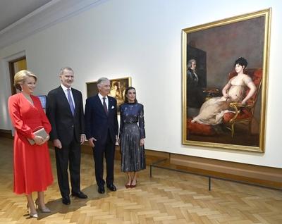 King Philippe & Queen Mathilde welcome King Felipe VI and Queen Letizia (EUROPALIA ESPA?A 2025)-stock-foto