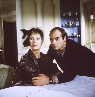 DER ALTE Szene mit LOTTE LEDL und HANS GEORG PANCZAK aka Das Gericht ?berschrift DER ALTE Copyr-stock-foto