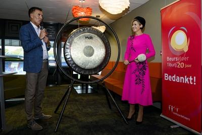 Queen M?xima at the twentieth anniversary of Beursvloer Tilburg, Tilburg, The Netherlands-stock-foto